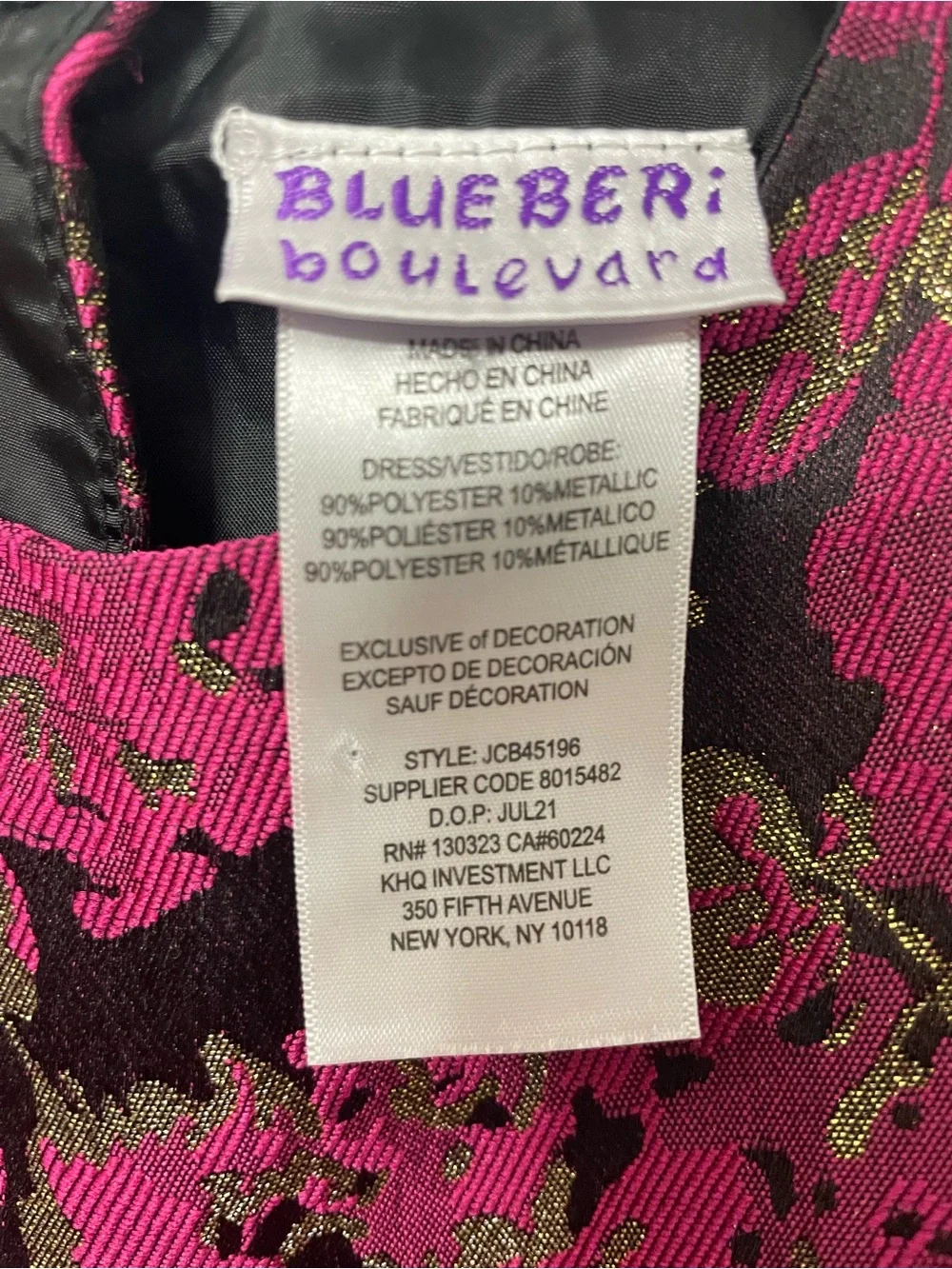 Blueberi Boulevard Floral Tiered Party Dress for Girls SZ 8 EUC